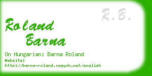 roland barna business card